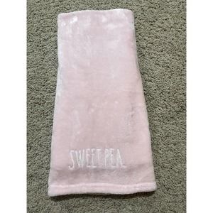 Rae Dunn "Sweet Pea" Soft Plush Blanket/Throw